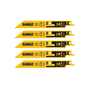 Lâminas de Serra Sabre 2em1 152mm Bi-Metal BreakAway DT2417 DEWALT (5 Un) 