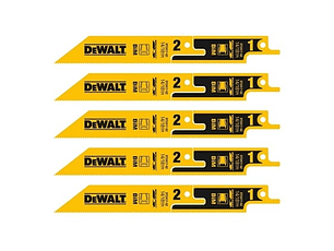 Lâminas de Serra Sabre 2em1 152mm Bi-Metal BreakAway DT2417 DEWALT (5 Un) 