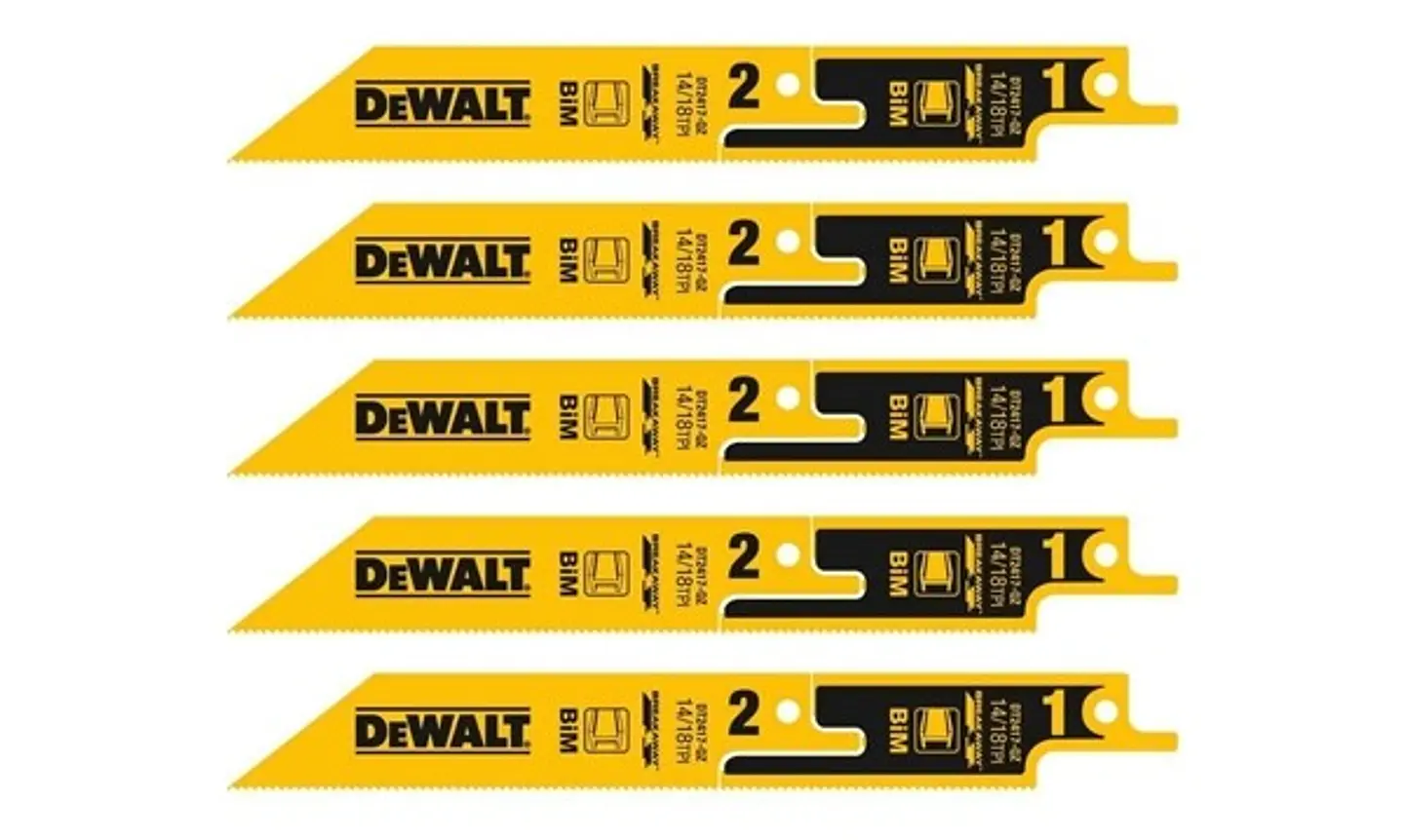Lâminas de Serra Sabre 2em1 152mm Bi-Metal BreakAway DT2417 DEWALT (5 Un)  1