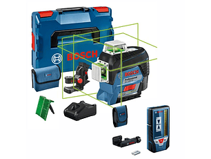 Nivel laser 3 Linhas Verdes GLL 3-80 CG + BM1 + 1 Bateria 12V + Receptor Laser LR 7 BOSCH