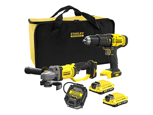 Combo Kit V20-18V Berbequim S/Fio c/Percussão + Rebarbadora 125mm FATMAX STANLEY