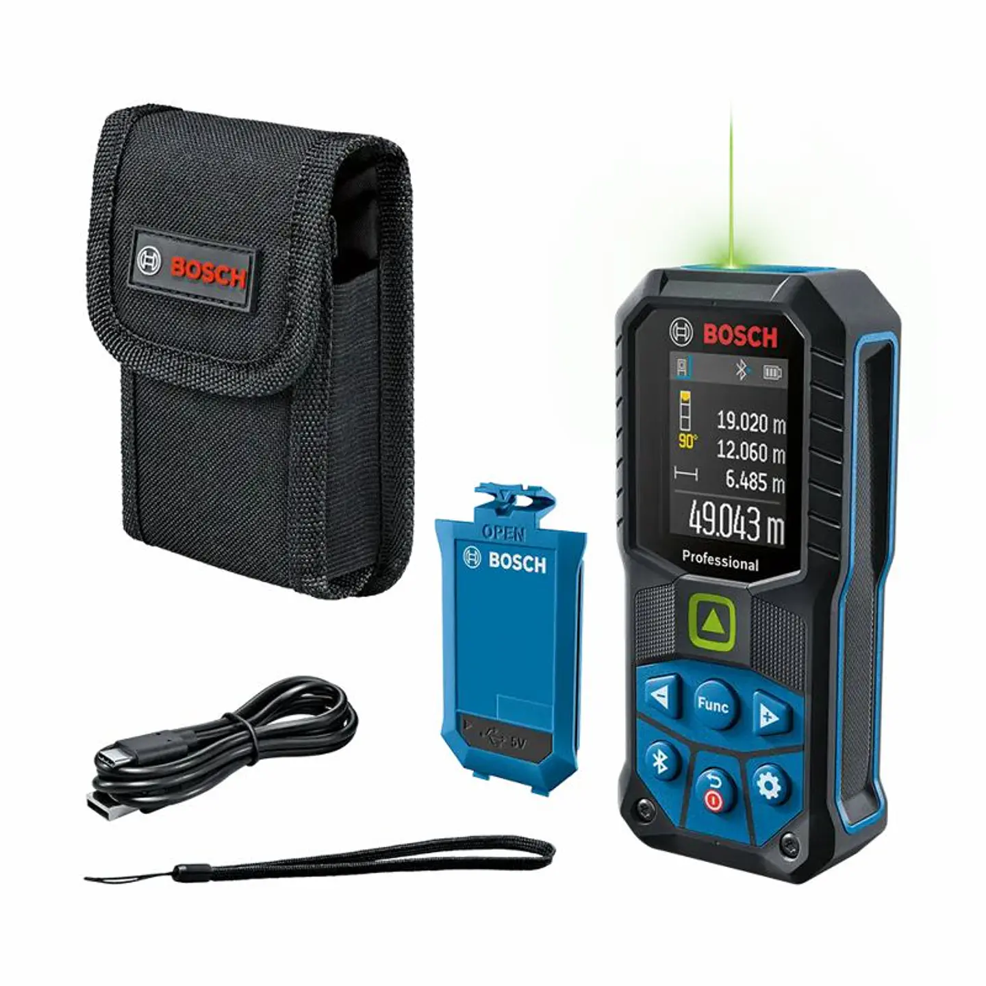 Medidor de distancias Laser Verde GLM 50-27 CG (Versão Bateria) BOSCH 1