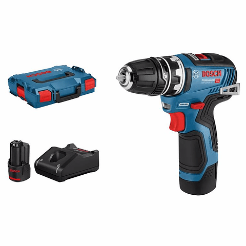 Aparafusadora/berbequim s/ fio GSR 12V-35 FC + 2 baterias 3.0Ah BOSCH
