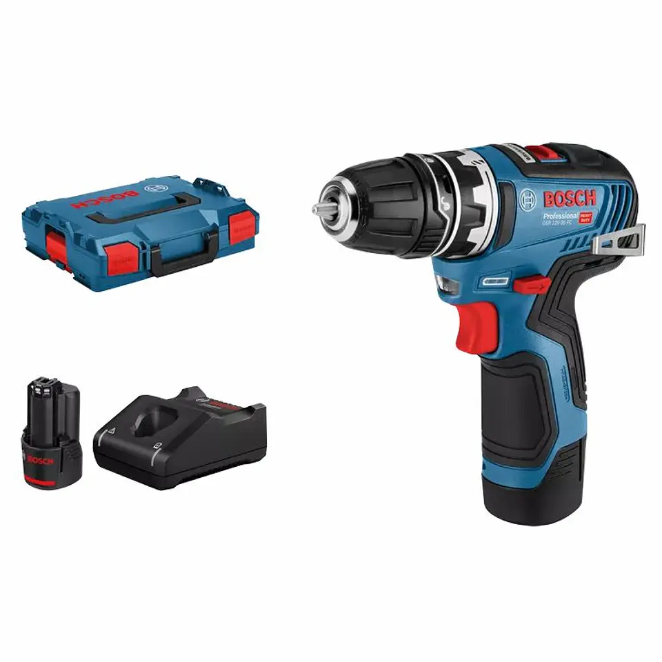 Aparafusadora/berbequim s/ fio GSR 12V-35 FC + 2 baterias 3.0Ah BOSCH 1