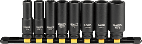 Jogo de 8 Chaves de Impacto Longas 1/2" DWMT86090-0 DEWALT