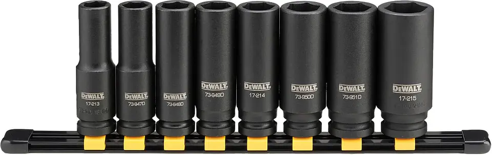 Jogo de 8 Chaves de Impacto Longas 1/2