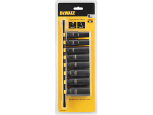 Jogo de 8 Chaves de Impacto Longas 1/2