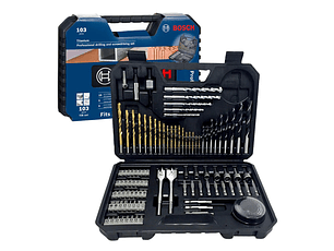 Conjunto de Brocas e Pontas de Aparafusar BOSCH (103 pcs)