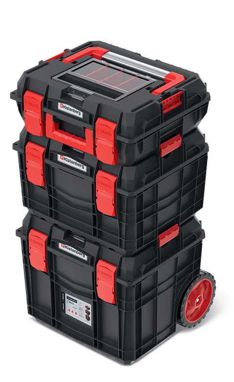 Trolley C Block Alu Log com 3 Malas Empilháveis para Ferramentas KXCAS454085 KISTENBERG (Exclusivo Online)