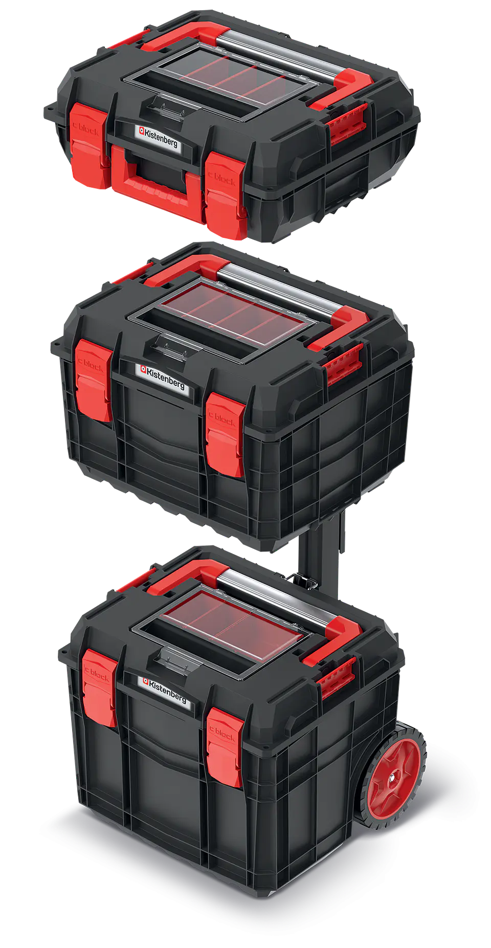 Trolley C Block Alu Log com 3 Malas Empilháveis para Ferramentas KXCAS454085 KISTENBERG (Exclusivo Online) 2