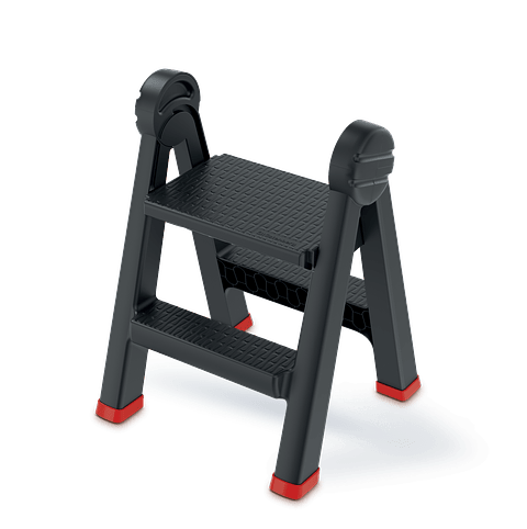 Escadote Dobrável Plástico 2 Degraus Titan KLD4565 KISTENBERG (Exclusivo Online)