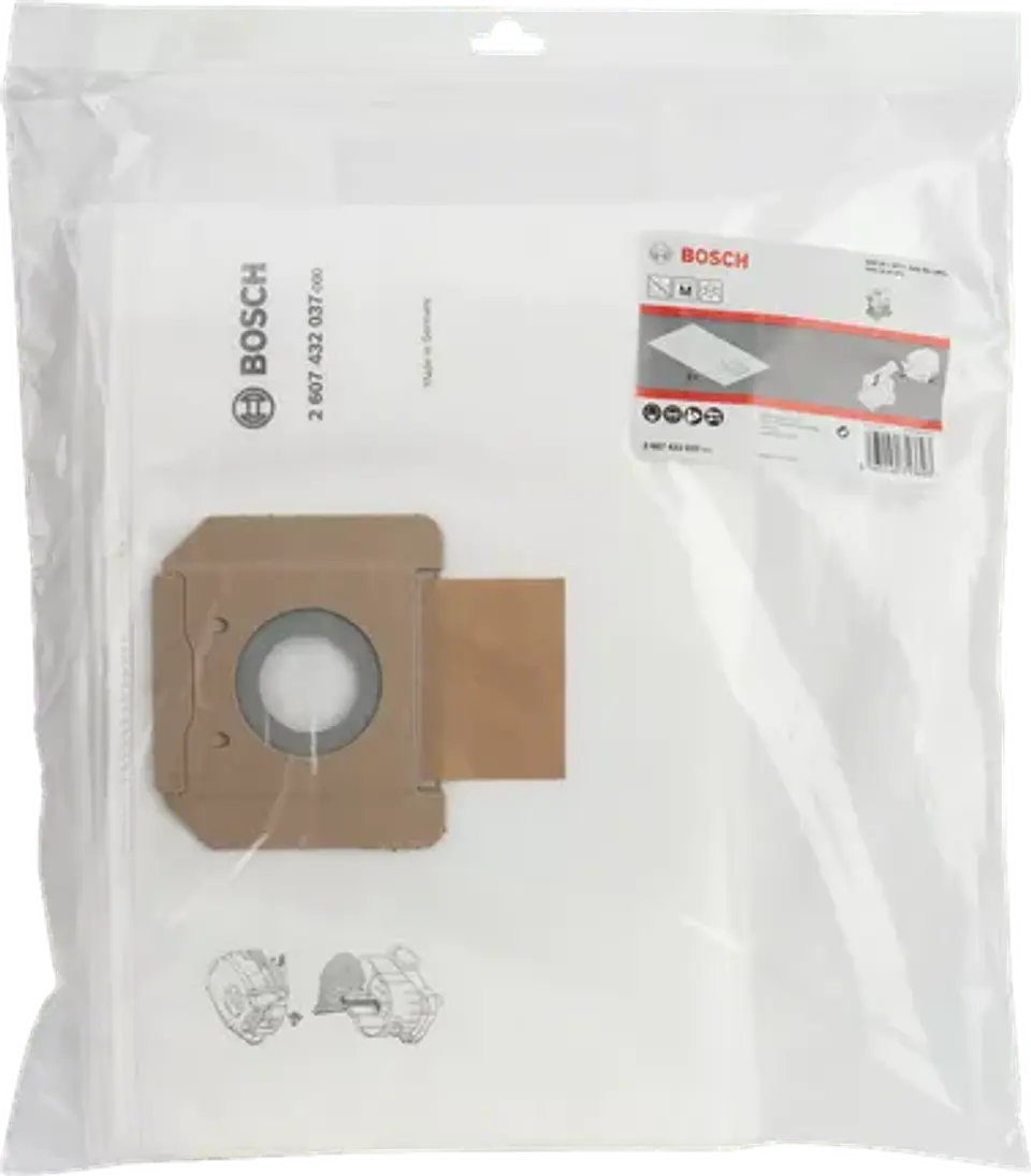 Saco para pó para aspirador GAS 35 BOSCH - 5 Unidades 2