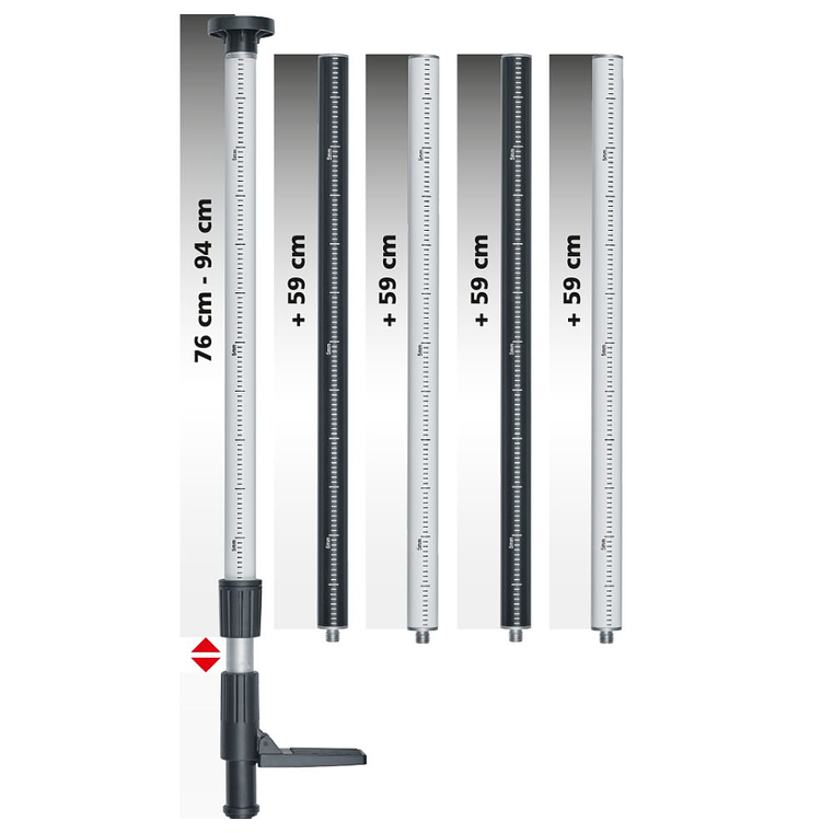 Tripé/Poste Telescópio para Nível Laser TELEPOD PRO 330 cm LASERLINER 3