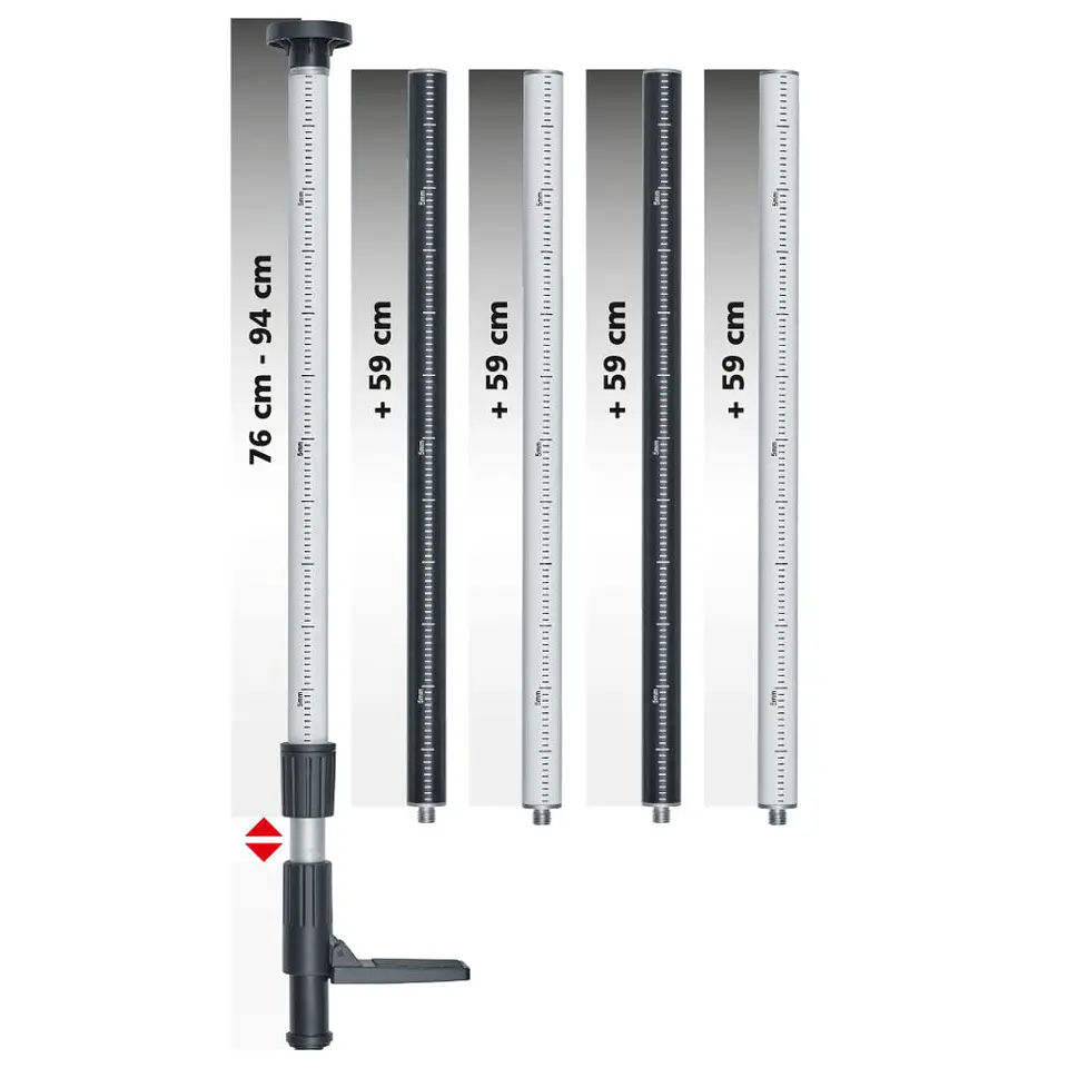 Tripé/Poste Telescópio para Nível Laser TELEPOD PRO 330 cm LASERLINER 3