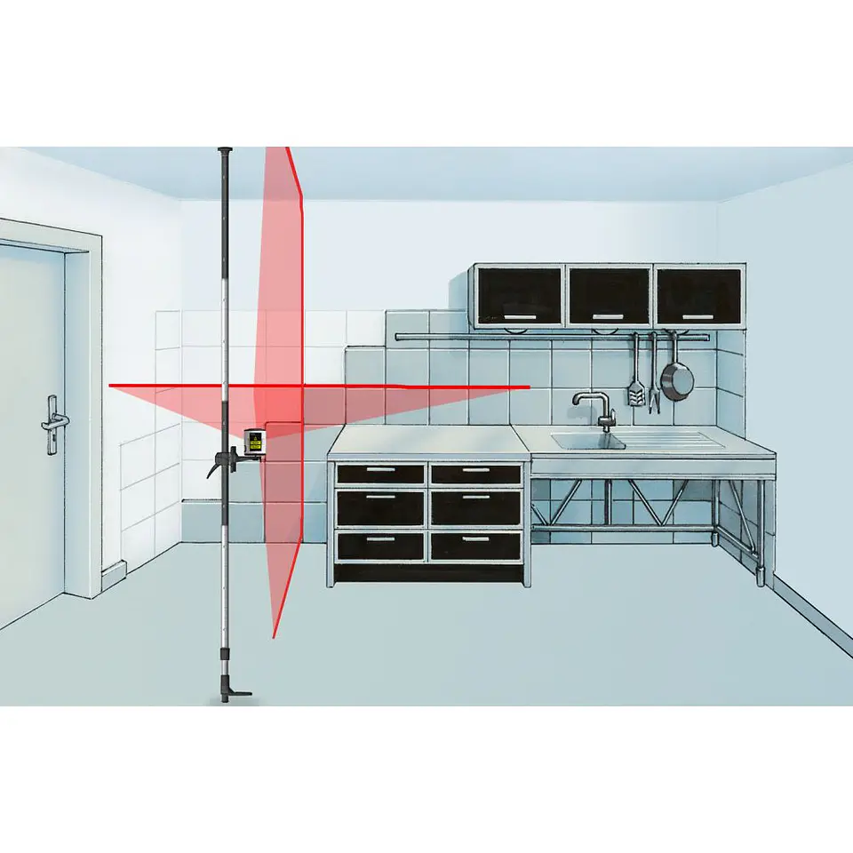 Tripé/Poste Telescópio para Nível Laser TELEPOD PRO 330 cm LASERLINER 6
