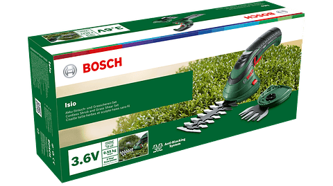 Mini corte-sebes e tesoura de relva sem fio ISIO BOSCH DIY