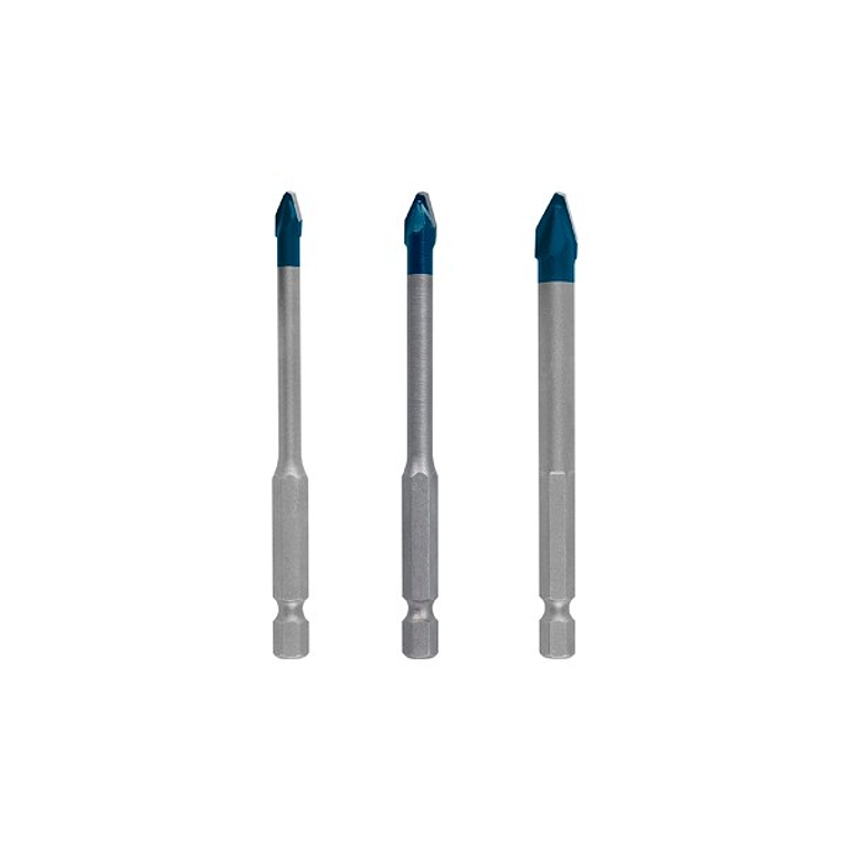 Conjunto 3 Brocas 5/6/8mm para Cerâmicos Duros EXPERT HEX-9 HARDCERAMIC BOSCH 1