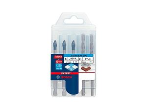 Conjunto misto 3 Brocas EXPERT HEX-9 HardCeramic e 2 Brocas Betão CYL-3 BOSCH