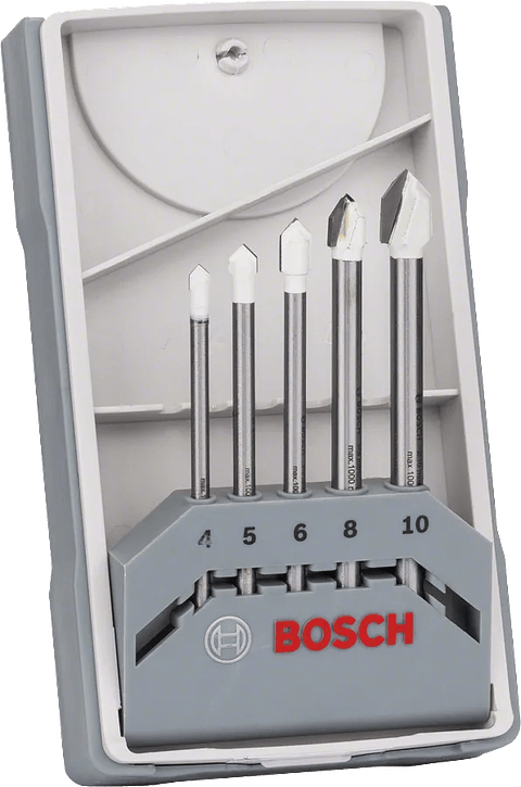 Conjunto 5 Brocas 4/5/6/8/10mm para Ladrilhos CYL-9 CERAMIC BOSCH