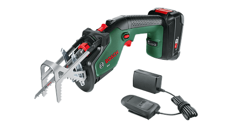 Serra de jardim sem fio KEO + 1 Bateria 18V 2.0Ah + Carregador BOSCH DIY
