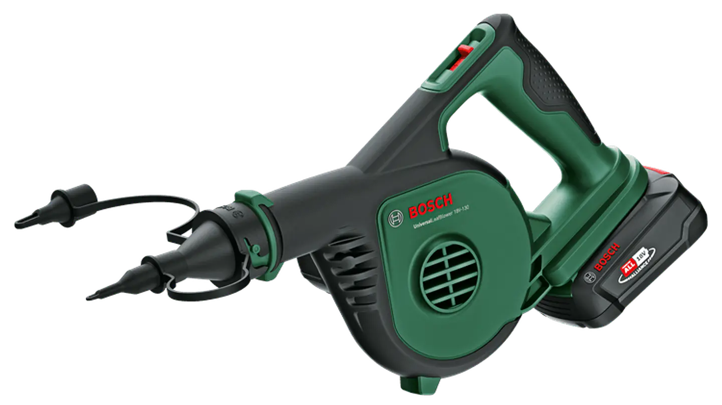 Soprador de folhas secas sem fio UniversalLeafBlower 18V-130 + 1 Bateria 18V 2.5Ah + Carregador BOSCH DIY 4