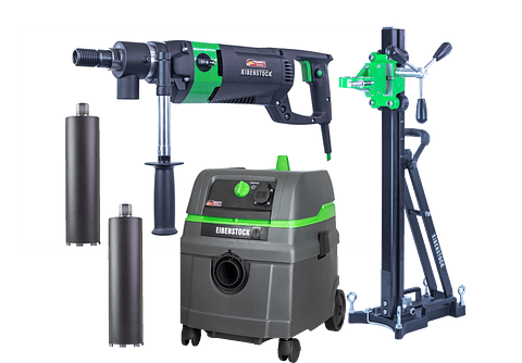 Kit Instalador Maquina Perfuração a Seco + Coluna + Aspirador + 2 Brocas EIBENSTOCK