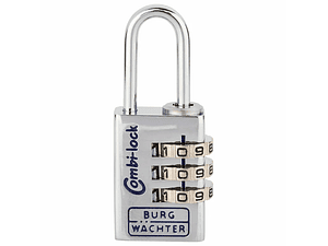 Cadeado de Combinação Cromado Combi Lock 90/20mm BURG WÄCHTER