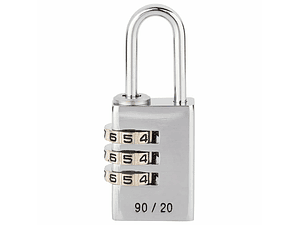 Cadeado de Combinação Cromado Combi Lock 90/20mm BURG WÄCHTER