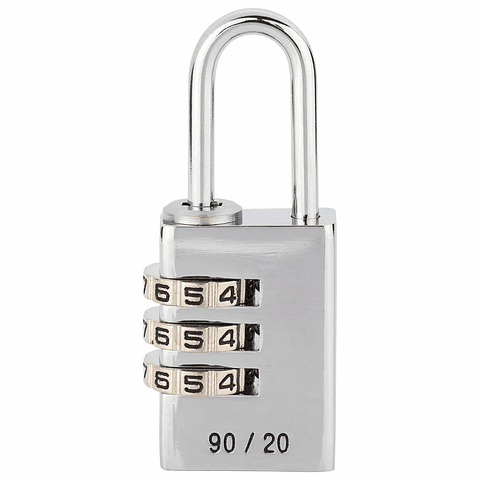 Cadeado de Combinação Cromado Combi Lock 90/20mm BURG WÄCHTER