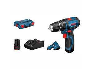 Aparafusadora/Berbequim com percussão sem fio GSB 12V-15 + 2 Baterias 2.0Ah + Mala L-BOXX BOSCH