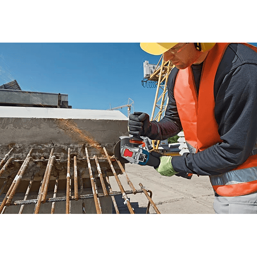 Rebarbadora com regulador rotações sem fio X-LOCK GWX 18V-10 SC (125mm) + 2x ProCORE18V 5,5Ah + L-BOXX BOSCH 6