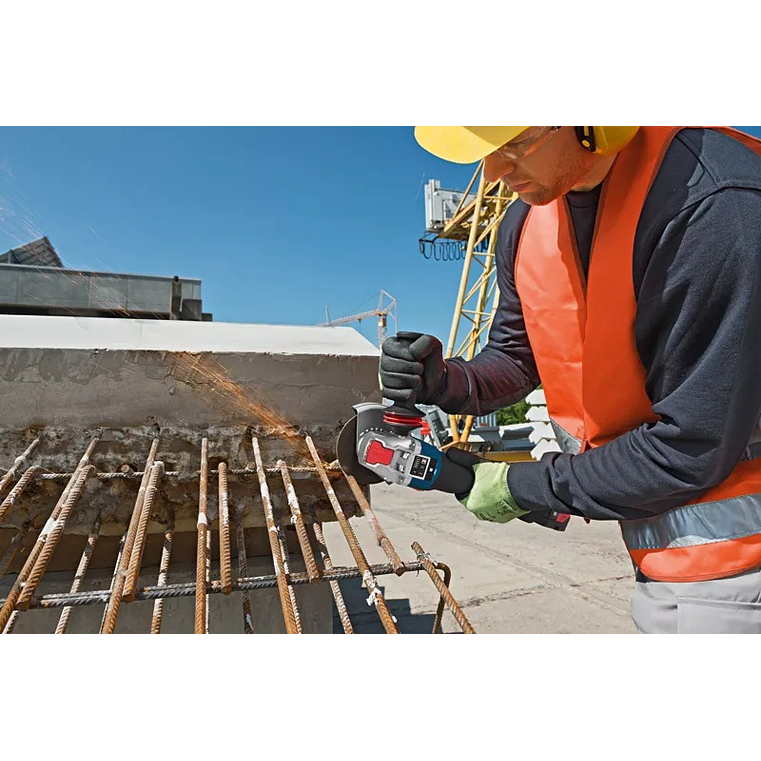 Rebarbadora com regulador rotações sem fio X-LOCK GWX 18V-10 SC (125mm) + 2x ProCORE18V 5,5Ah + L-BOXX BOSCH 6