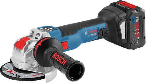 Rebarbadora com regulador rotações sem fio X-LOCK GWX 18V-10 SC (125mm) + 2x ProCORE18V 5,5Ah + L-BOXX BOSCH