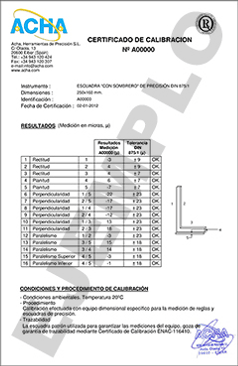 Esquadros de Granito 4 Faces DIN 875/00 ACHA