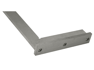 Esquadro Precisão Aço Inox Liso com Base DIN875/1 ACHA 