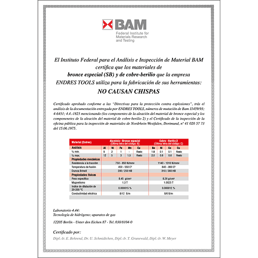 Garibalde Guindaste Anti Faíscas ENDRES TOOLS 2