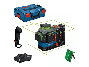 Nivel laser 3 Linhas Verdes GLL 18V-120-33 CG + 1 Bateria ProCORE18V 4.0Ah + Carregador BOSCH