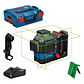 Nivel laser 3 Linhas Verdes GLL 18V-120-33 CG + 1 Bateria ProCORE18V 4.0Ah + Carregador BOSCH - Thumbnail 1