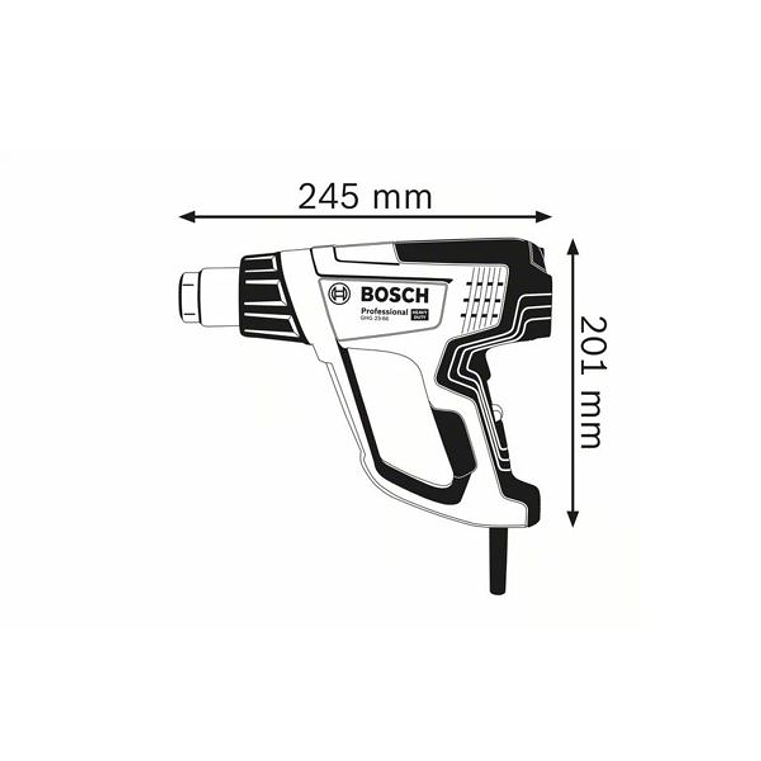 Soprador de ar quente GHG 23-66 com Mala L-BOXX + ACC BOSCH 3