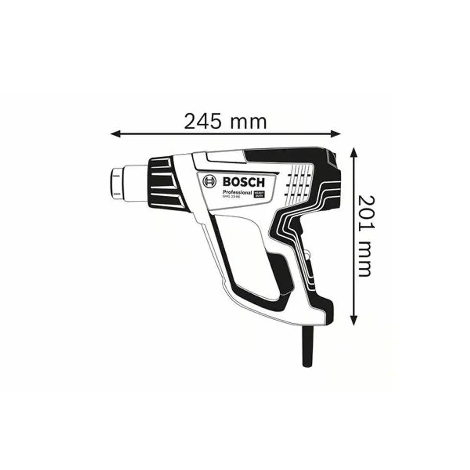Soprador de ar quente GHG 23-66 com Mala L-BOXX + ACC BOSCH 3