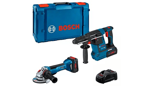 Kit 2 ferramentas 18V: GWS 18V-10 P + GBH 18V-26 +2x5,5Ah (PC) BOSCH