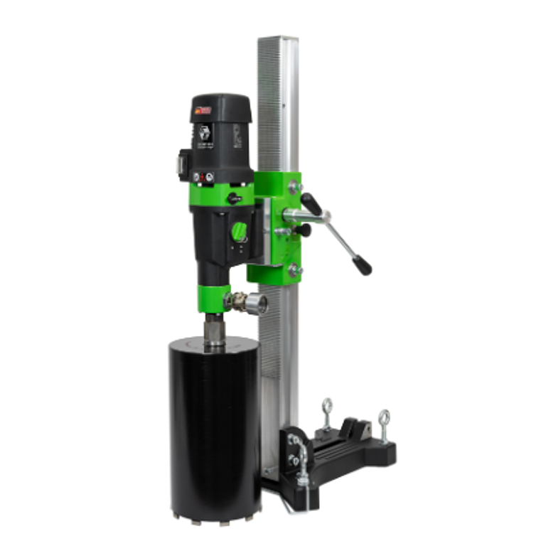 Kit Maquina de Perfuração a Seco Diamante com impacto Macio + Coluna DSE 200 EIBENSTOCK  1
