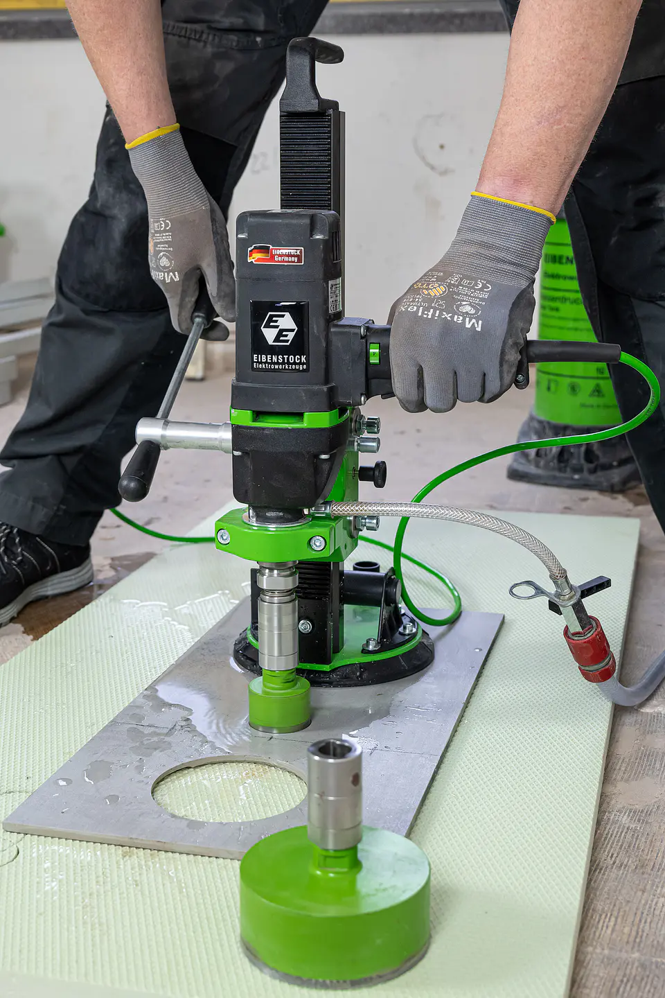 Maquina de Perfuração + Coluna com Ventosa para Cerâmicos EFB 125 P Set EIBENSTOCK 2