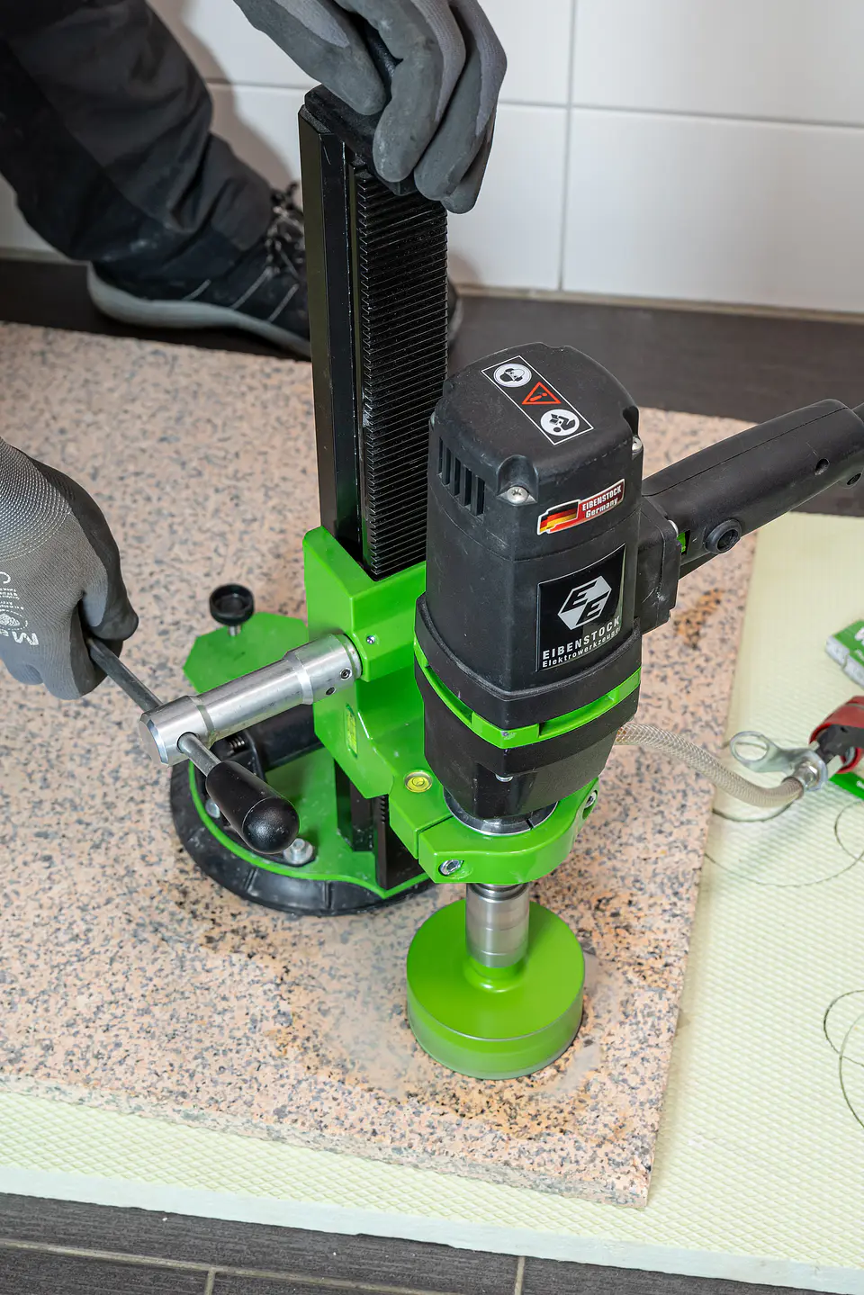 Maquina de Perfuração + Coluna com Ventosa para Cerâmicos EFB 125 P Set EIBENSTOCK 3