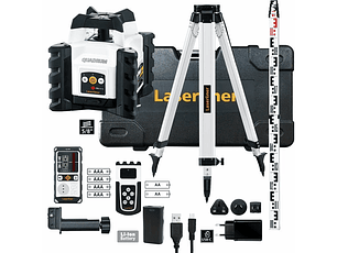 Laser Rotativo Quadrum Compact 210 S + Tripé + Receptor + Régua 053.510A LASERLINER