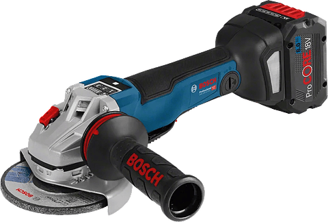 Rebarbadoras sem fio GWS 18V-10 PSC (125mm) + 2 Baterias ProCORE18V 5.5Ah BOSCH
