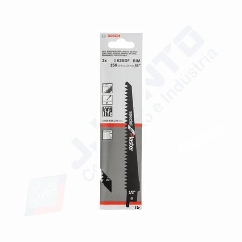 Lamina de serra sabre para placas de gesso S 628 DF Special for Plaster (2 un.) BOSCH