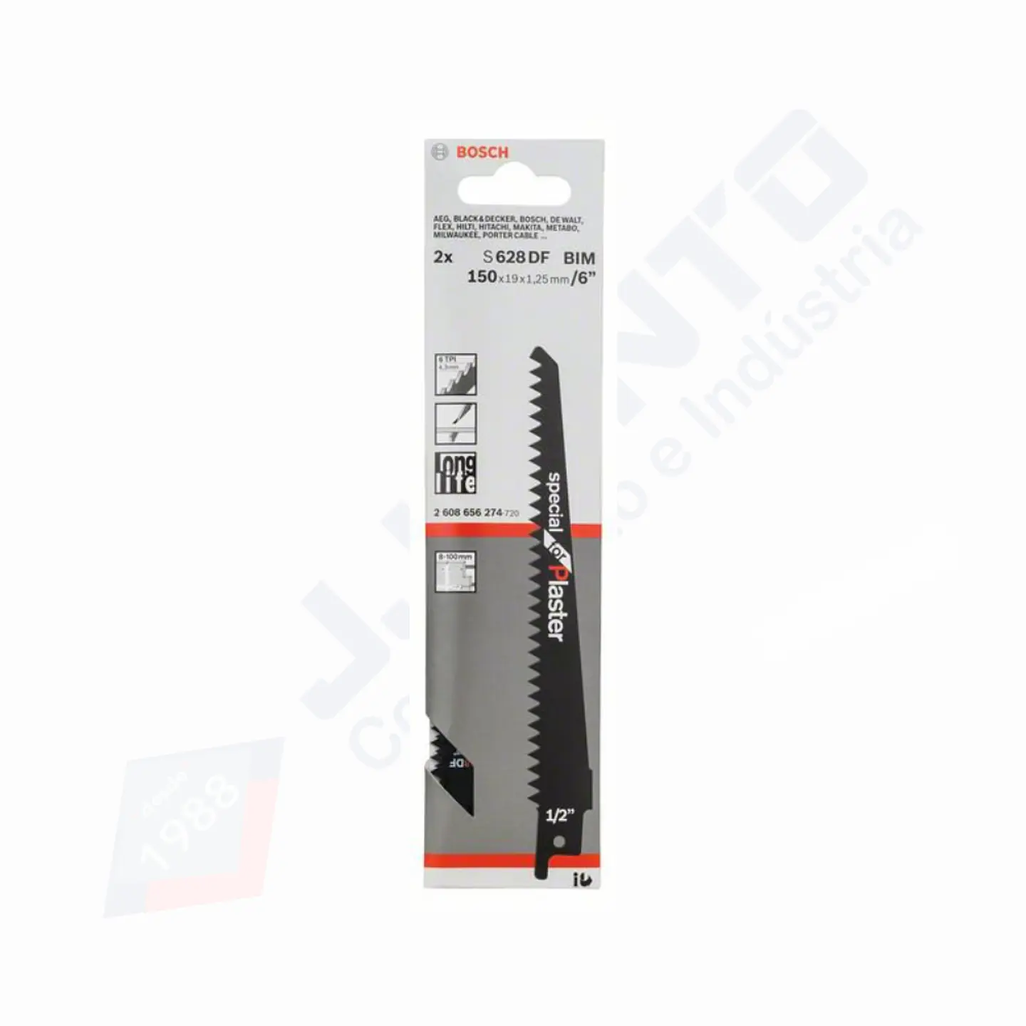 Lamina de serra sabre para placas de gesso S 628 DF Special for Plaster (2 un.) BOSCH 2