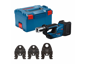 Ferramenta de prensagem sem fio GPT 18V-19 + SET 3 Mordentes TH 16 / 20 / 26 BOSCH