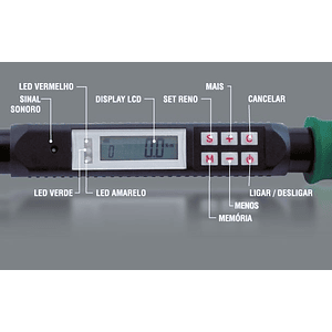 Chave dinamométrica digital TOPTUL